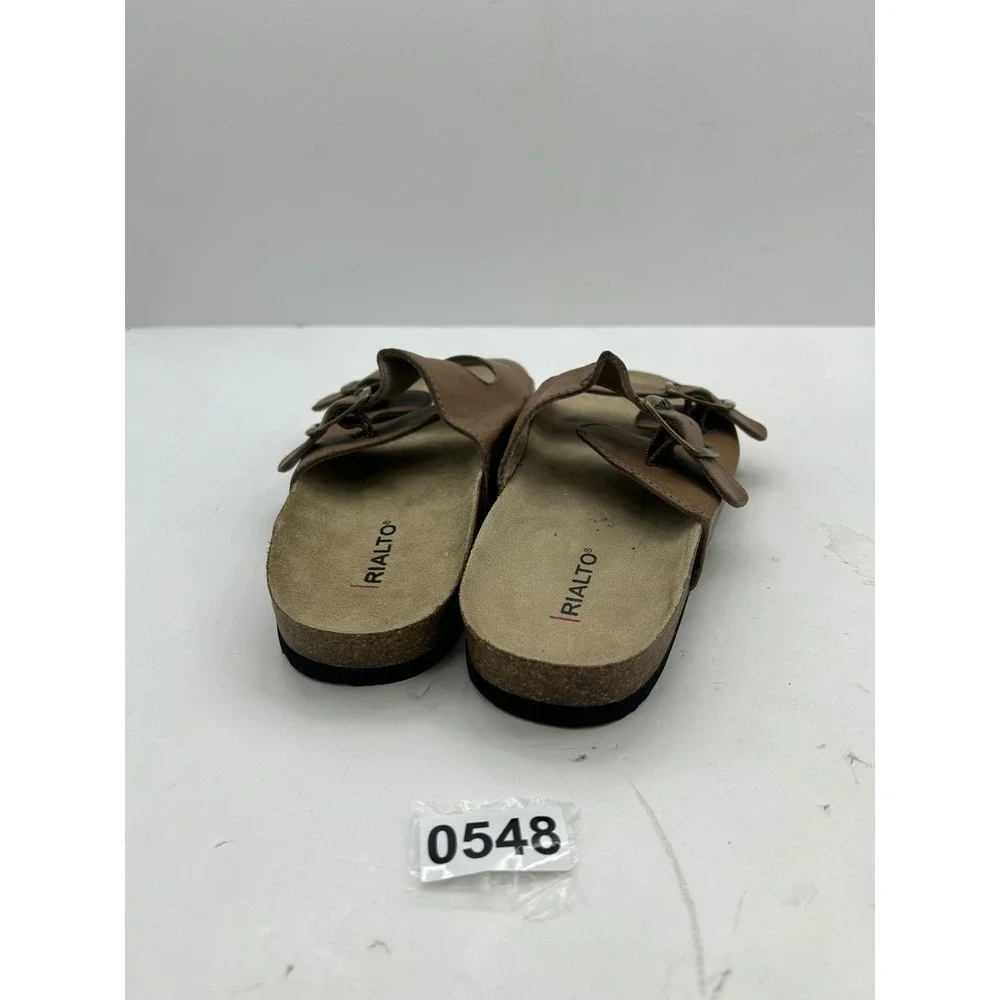Rialto Granjola Double Strap‎ Slide Sandals Mens 9 Brown